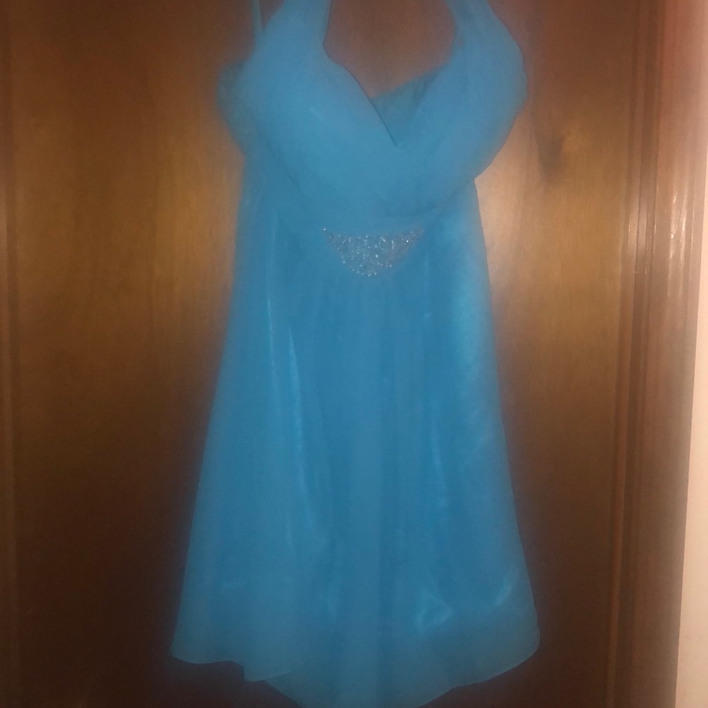 Blue prom dress